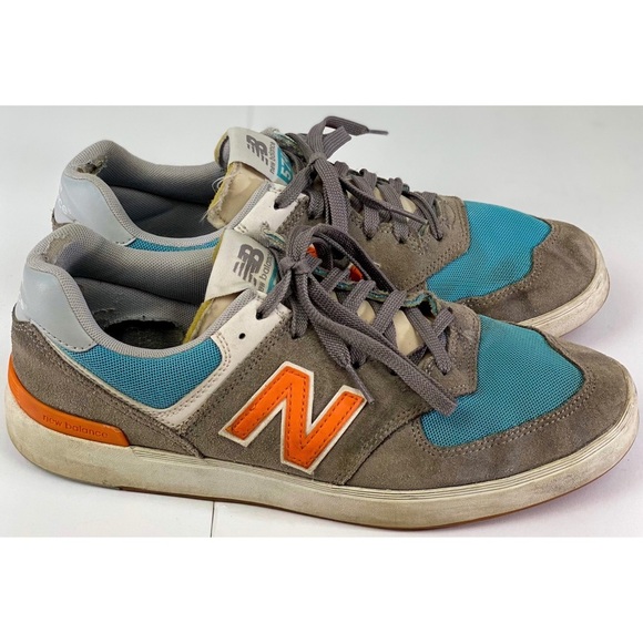 New Balance All Coast Shoe's Men's Sneakers AM574PGO (Grey/Orange), size 10.5 - Picture 8 of 12